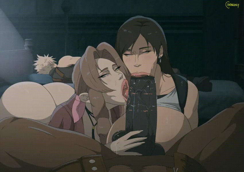 Tifa Lockhart Final Fantasy Rule 34 GIF – Blowjob