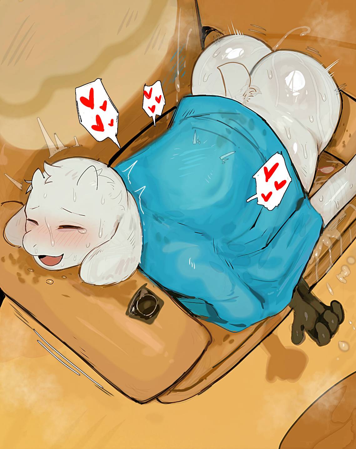 Toriel & Toriel (Deltarune) Rule 34 – Blush