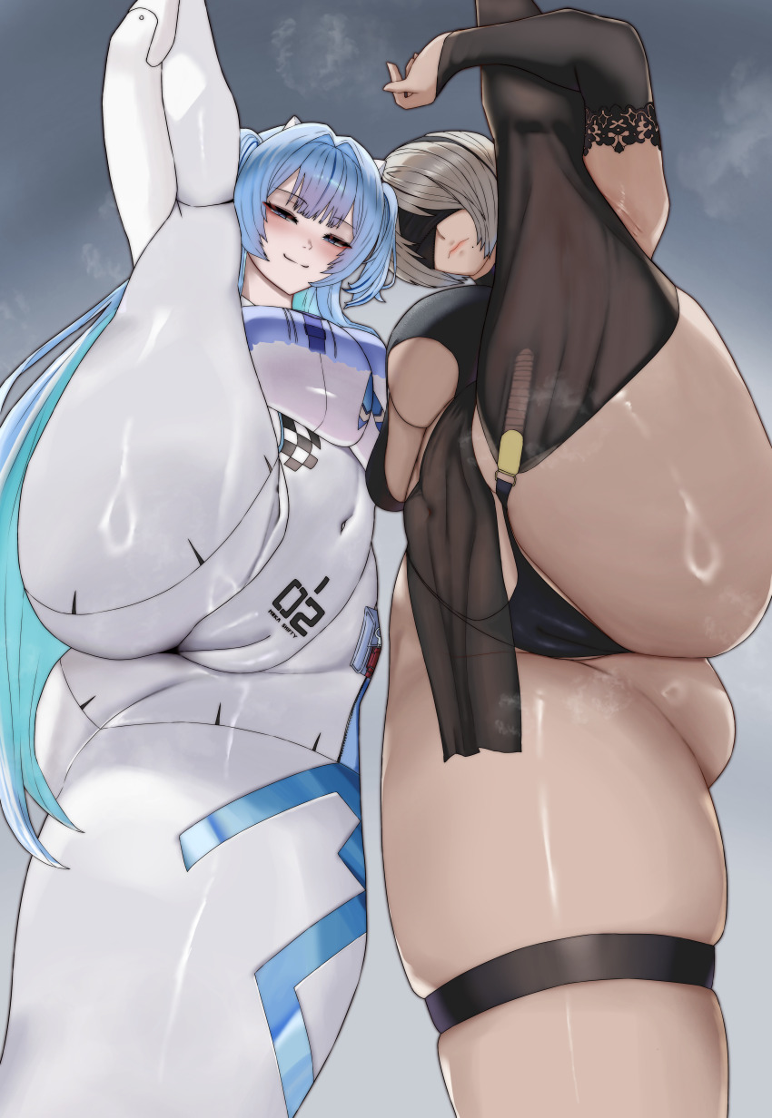 2b & Mekami Shifty (Goddess Of Victory: Nikke) Rule 34
