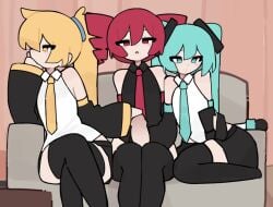 Akita Neru & Hatsune Miku (Triple Baka) Rule 34 Video