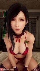 Tifa Lockhart (Christmas) Rule 34 Video – Black Hair