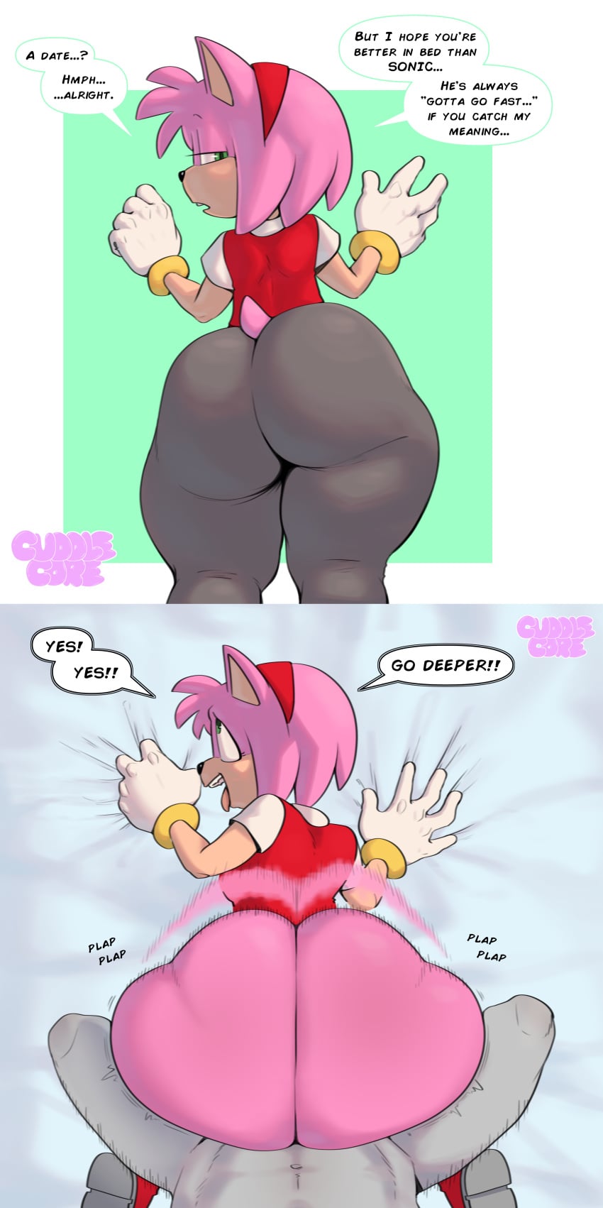 Amy Rose & Anon (Sonic) Rule 34 – Anthro