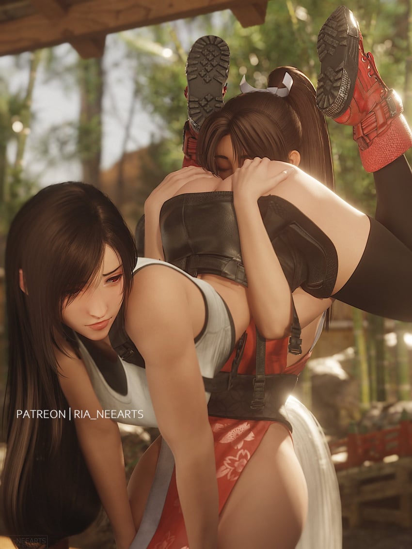 Mai Shiranui & Tifa Lockhart (Fatal Fury) Rule 34