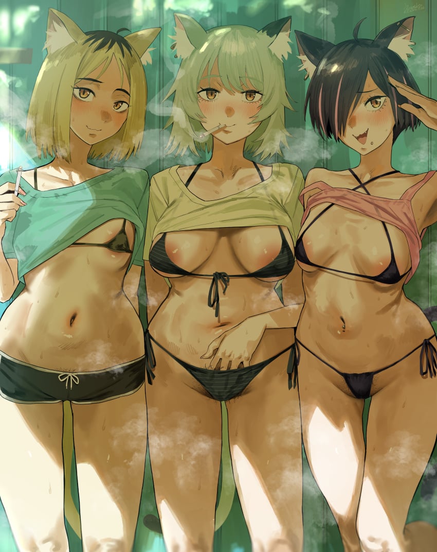 Yani Neko Chainsmoker Cat Rule 34 – Bikini Hentai Pic