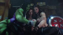 Black Widow & Captain Carter (Avengers) Rule 34 Video