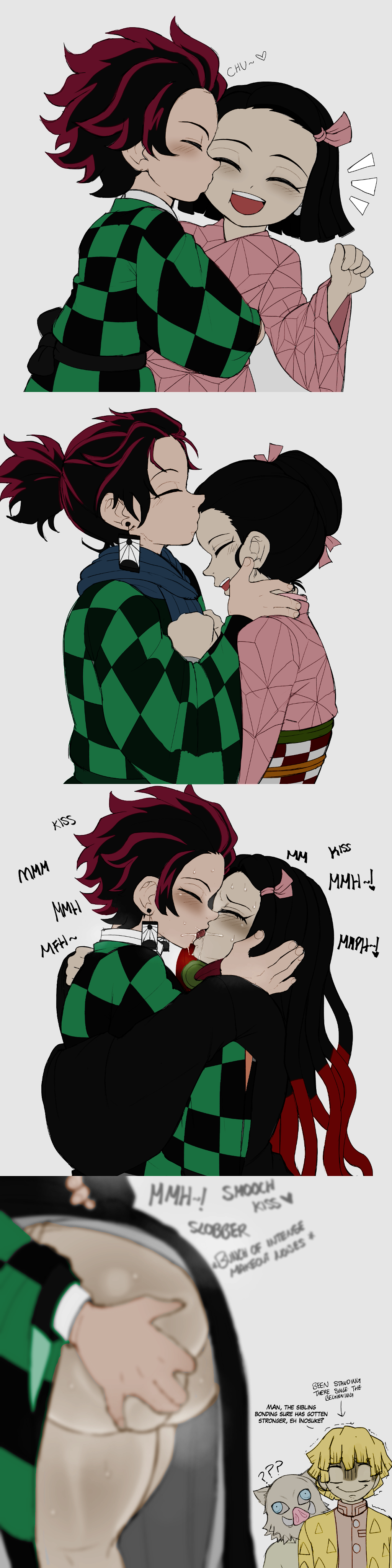 Inosuke Hashibira & Kamado Nezuko (Demon Slayer) Rule 34