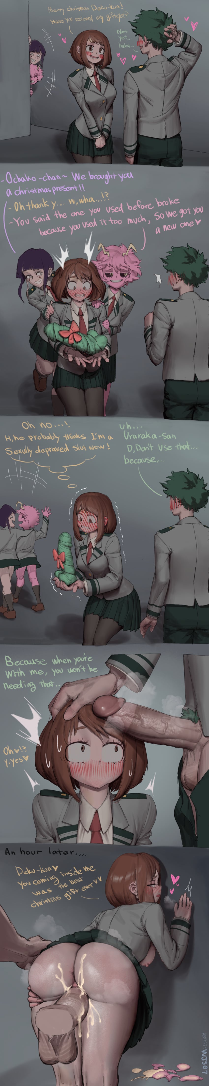Ashido Mina & Deku (Boku No Hero Academia) Rule 34