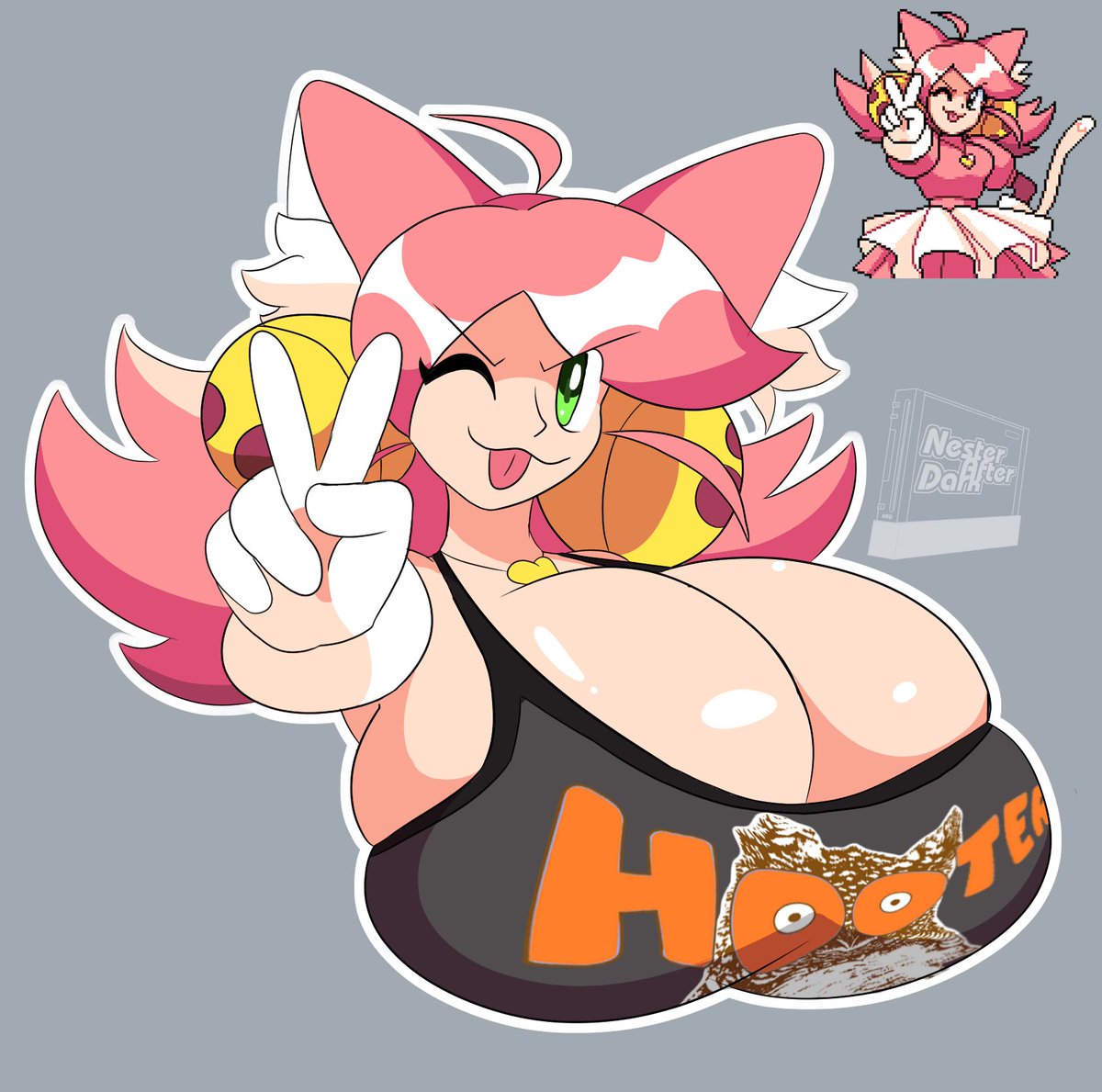Mad Mew Mew Deltarune Rule 34 – Big Tits & V Sign Hentai Pic