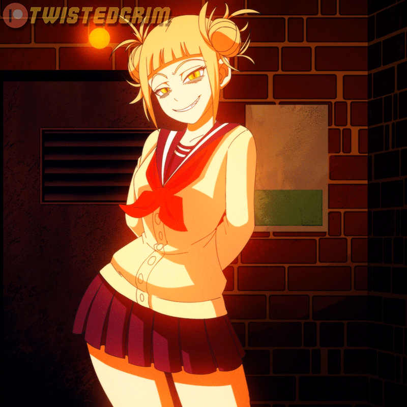 Himiko Toga (My Hero Academia) Rule 34 GIF – Arms Behind Back