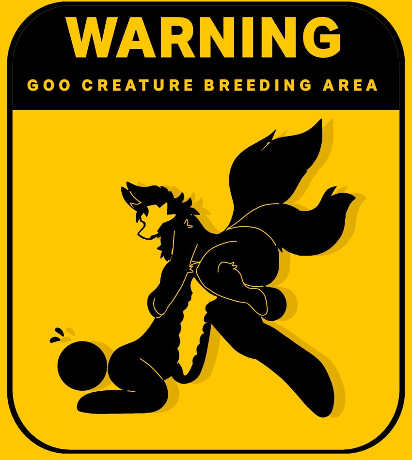 Warning Sign Person Rule 34 – Anal