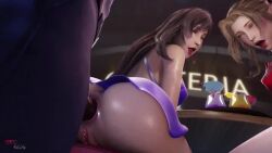 Aerith Gainsborough & Tifa Lockhart (Final Fantasy) Rule 34 Video