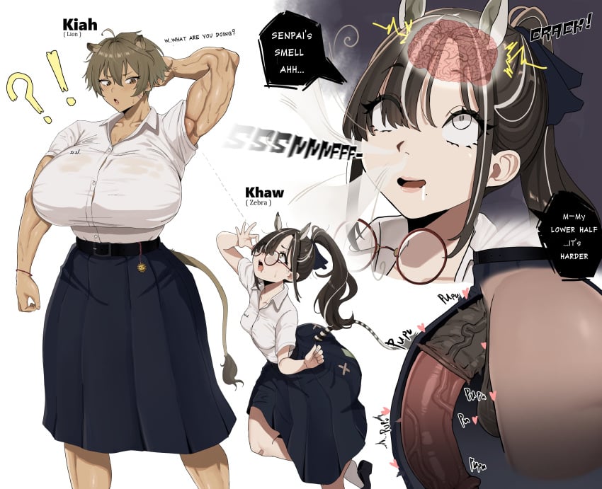 Khaw & Kiah (Original) Rule 34 – Ahoge