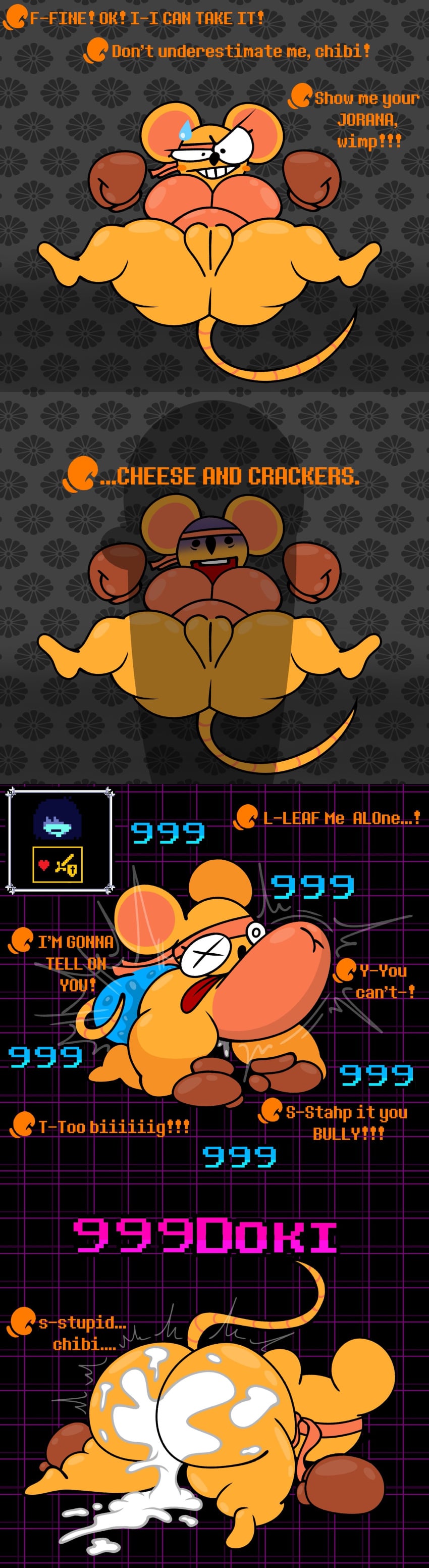 Bravery Soul & Kris (Deltarune) Rule 34 – Larger Male