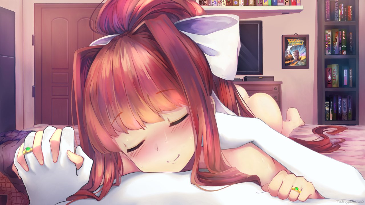Monika & Self Insert (Doki Doki Literature Club) Rule 34