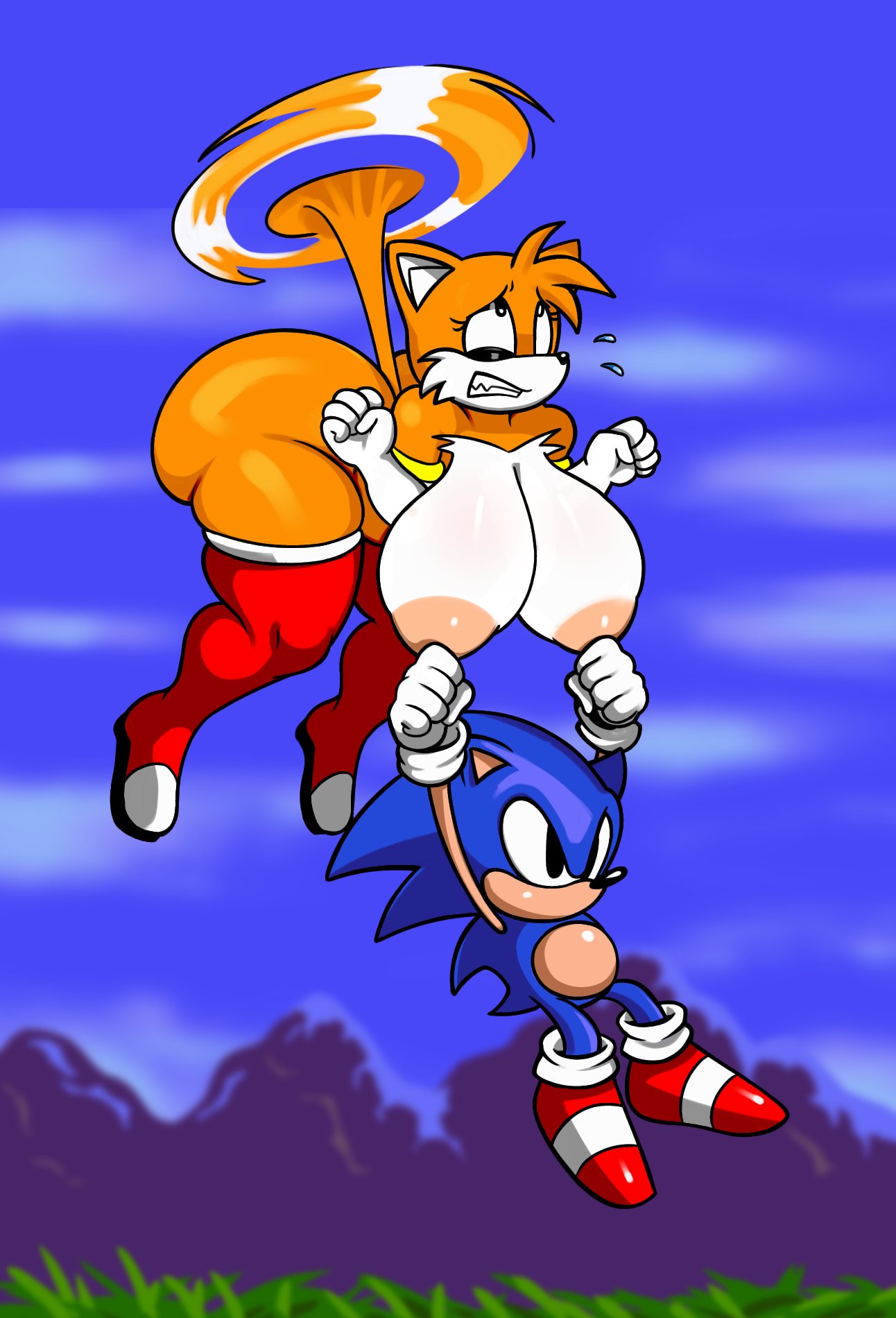 Tails the Fox & Tailsko Sonic Rule 34 – Huge Tits Hentai Pic