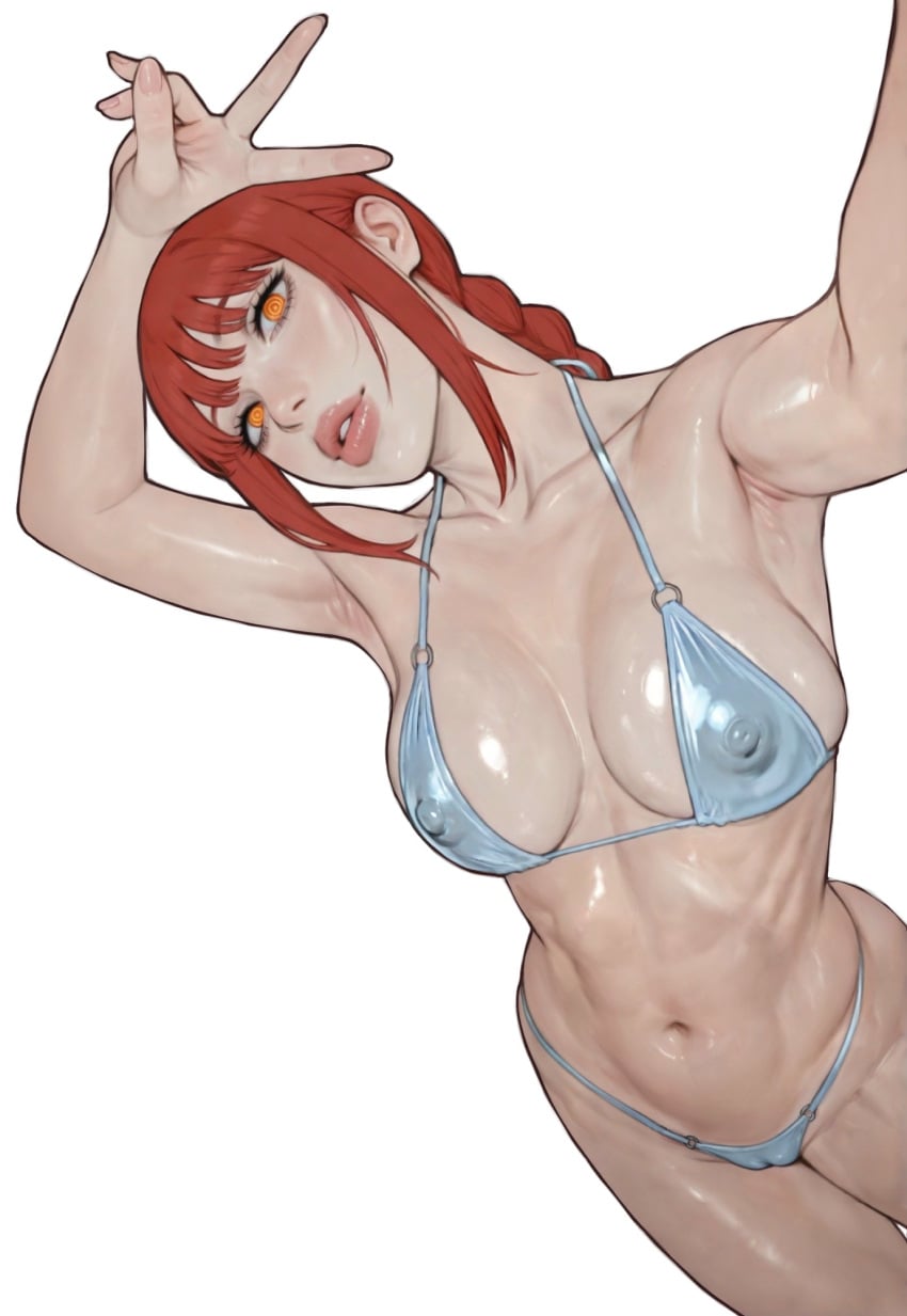 Makima Chainsaw Man Rule 34 – Big Tits & White Bikini Hentai Pic