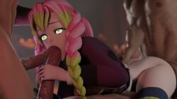 Kanroji Mitsuri Demon Slayer Rule 34 – Blowjob & Anal Animation