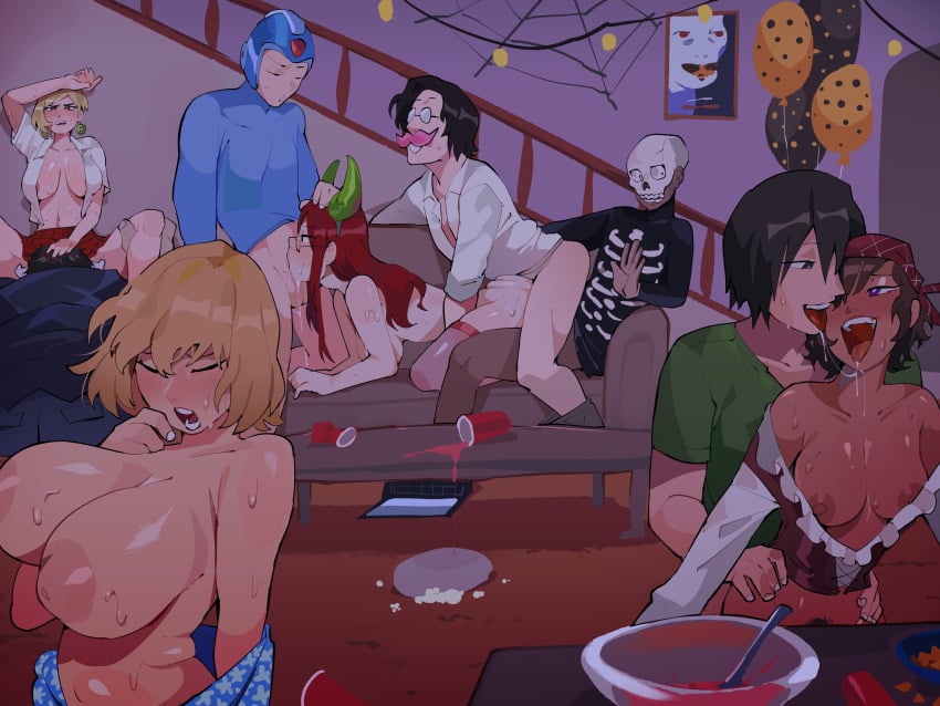Chiyoi & Gene (Halloween) Rule 34 – Alcohol