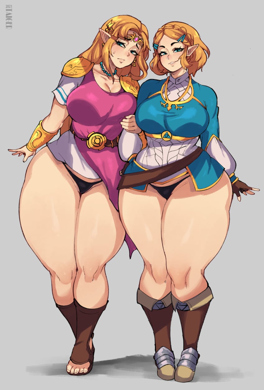 Princess Zelda & Zelda (A Link Between Worlds) Rule 34