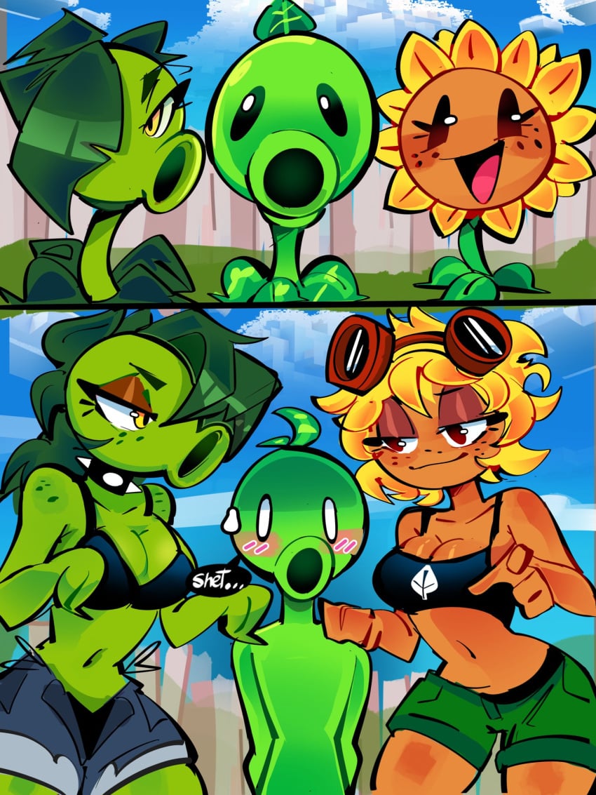 Peashooter & Peablaze Plants vs Zombies Rule 34 – Anthro Pic #65
