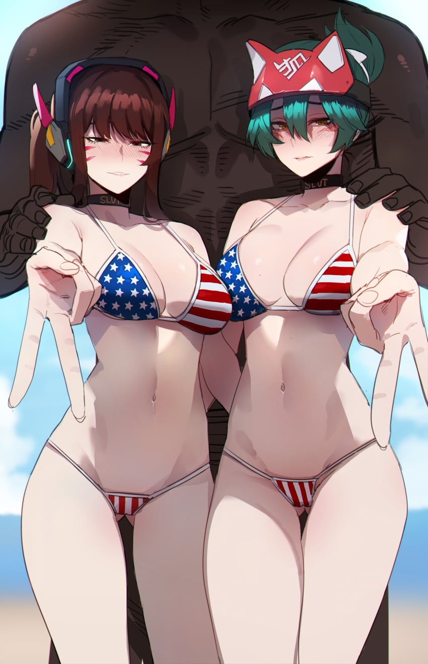 D.va & Hana Song (Blizzard Entertainment) Rule 34
