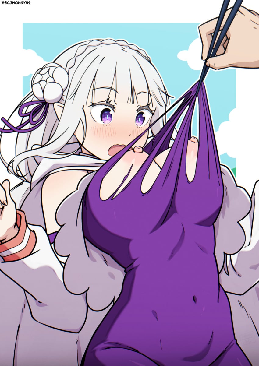 Emilia & Reid Astrea (Re:zero Kara Hajimeru Isekai Seikatsu) Rule 34