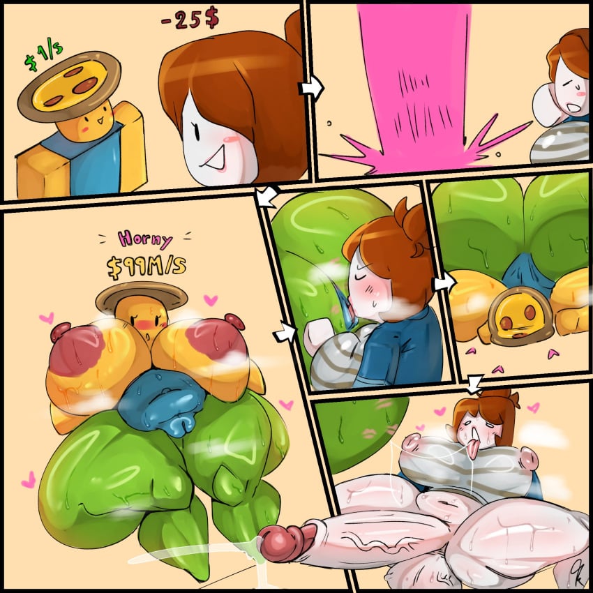 Robloxian & Noob Steal a Brainrot Rule 34 – Futanari Pic