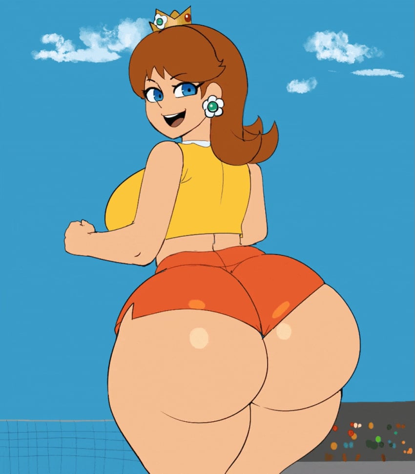 Princess Daisy Mario Rule 34 GIF – Big Tits by G3mma
