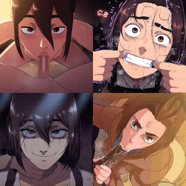 Gabi Braun (Attack On Titan) Rule 34 GIF – After Deepthroat
