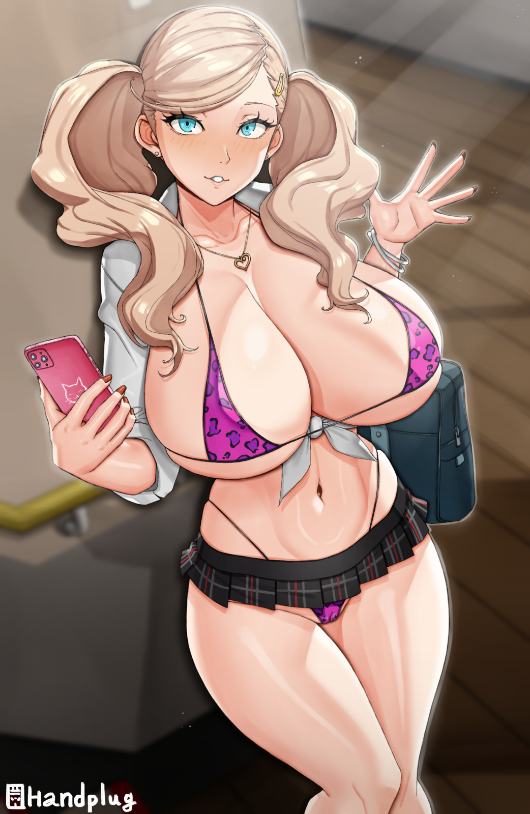 Ann Takamaki & Cognitive Ann (Atlus) Rule 34 – Alternate Breast Size
