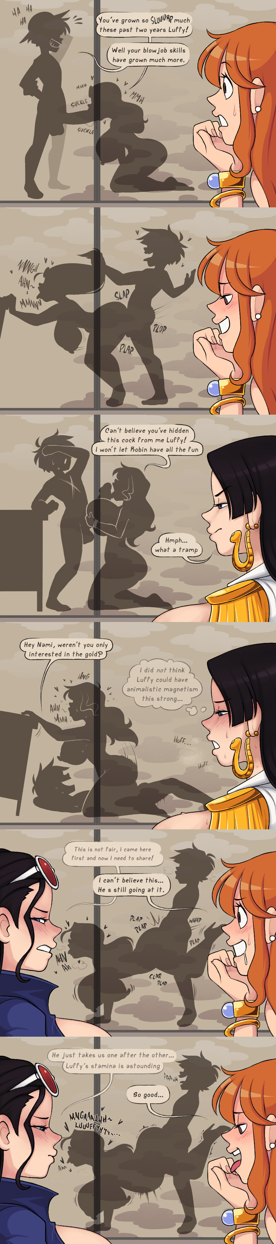 Boa Hancock & Monkey D Luffy (One Piece) Rule 34