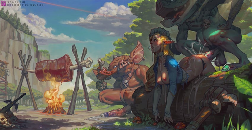Blin & Blue Bokoblin (Breath Of The Wild) Rule 34