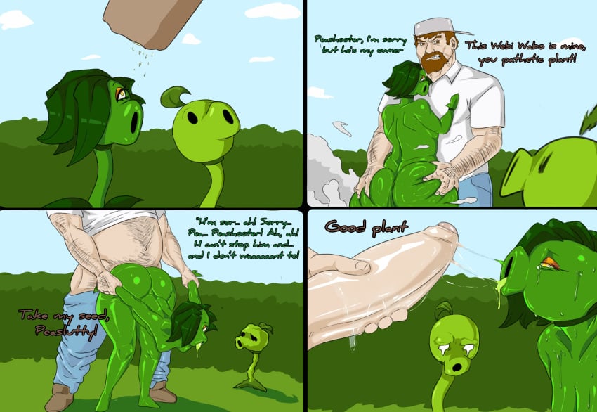 Crazy Dave & Peablaze (Plants Vs Zombies) Rule 34