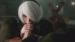 Yorha 2b (Nier: Automata) Rule 34 Video – Blowjob
