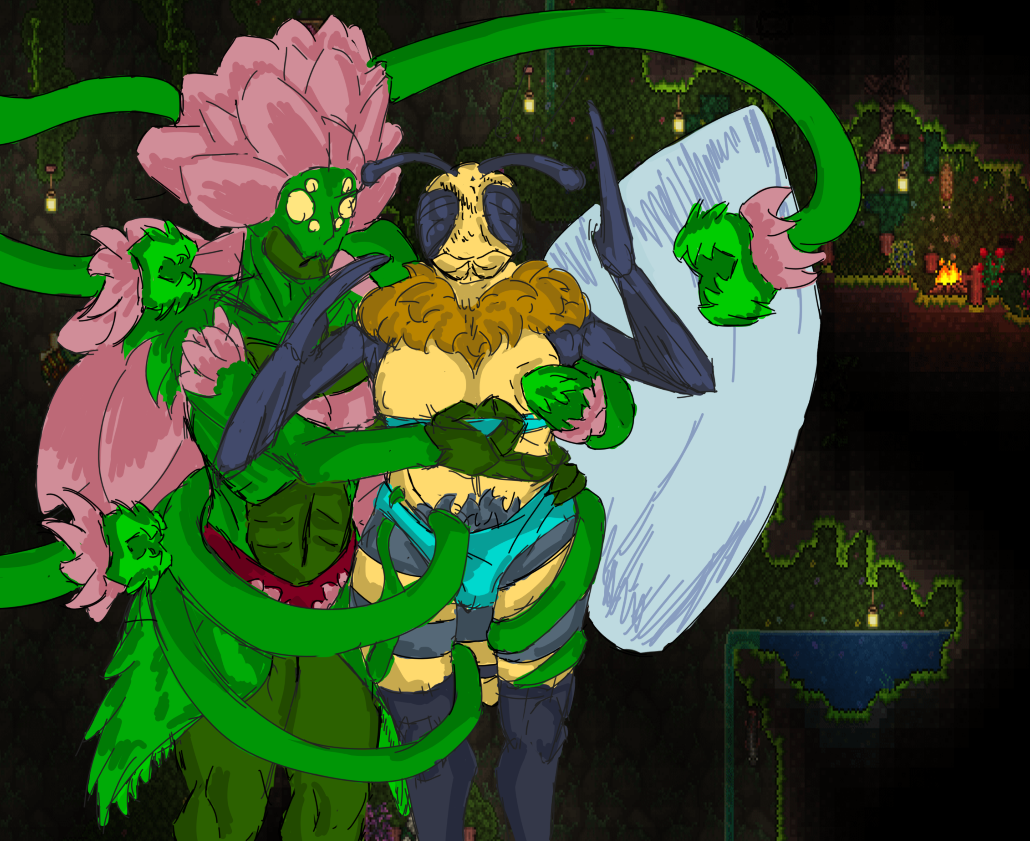 Plantera (Terraria) Rule 34 – Boobs