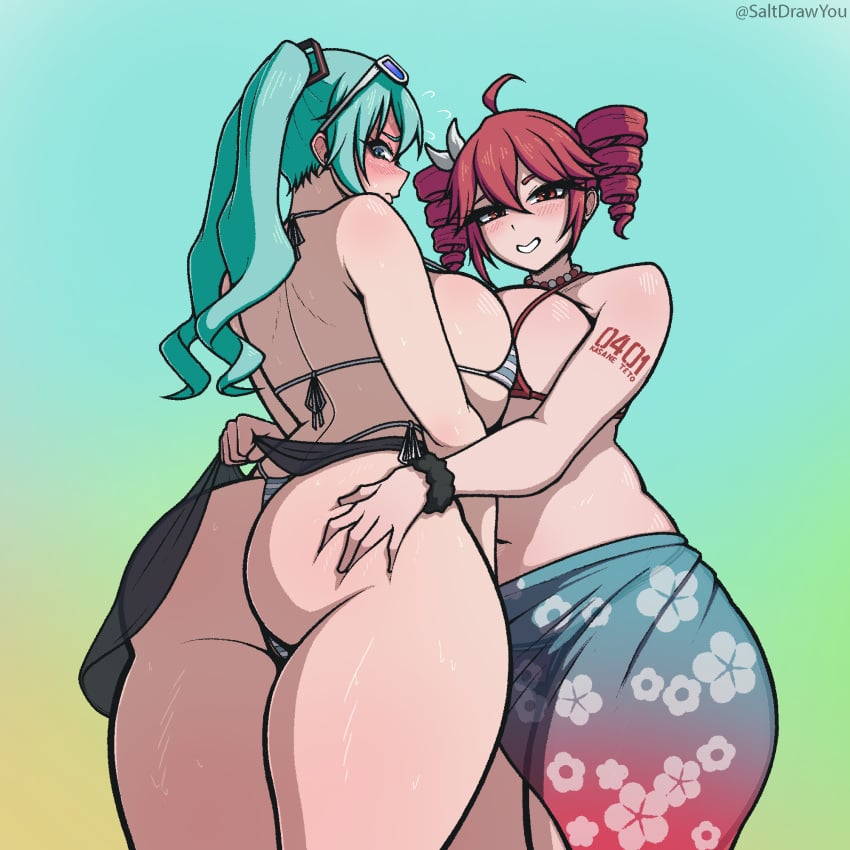 Hatsune Miku & Kasane Teto (Vocaloid) Rule 34 – Ass
