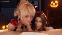 Aerith Gainsborough & Lunafreya Nox Fleuret (Final Fantasy) Rule 34 V…