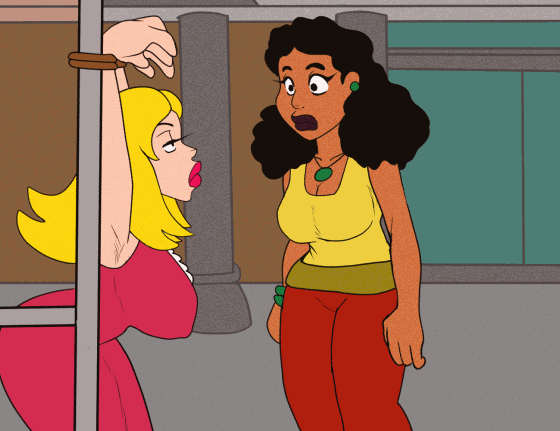 Amy Wong & Francine Smith (American Dad) Rule 34 GIF