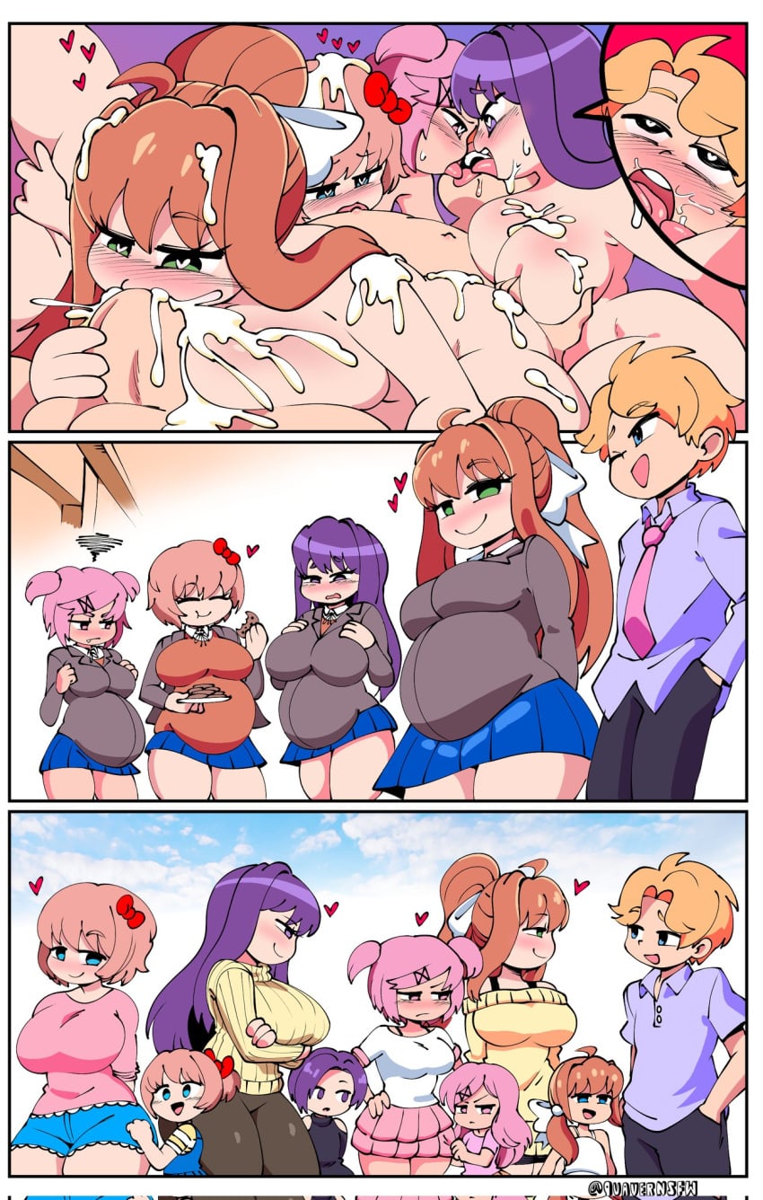 Monika & Natsuki (Doki Doki Literature Club) Rule 34