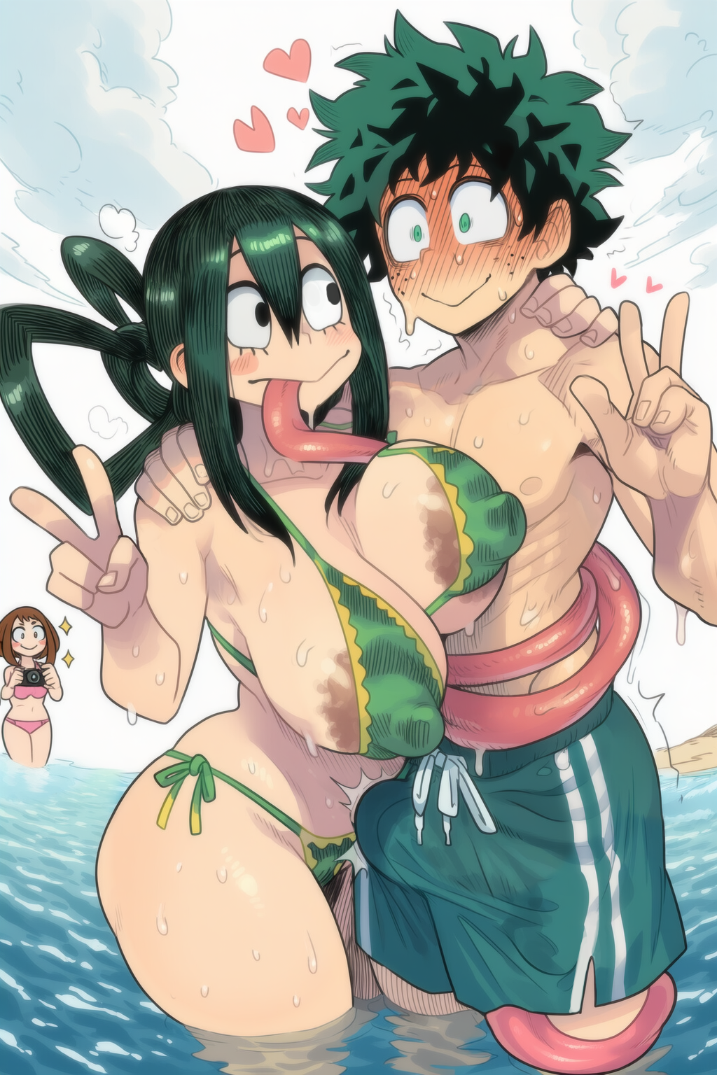 Ochako Uraraka My Hero Academia Rule 34 – Big Tits & Beach AI Pic