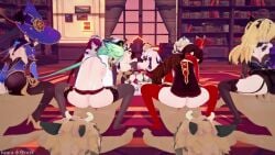 Amber & Barbara (Genshin Impact) Rule 34 Video