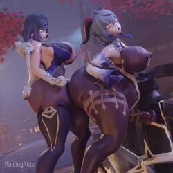 Ganyu & Yelan (Genshin Impact) Rule 34 Video – Alternate Ass Size