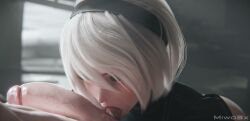 Yorha 2b (Nier: Automata) Rule 34 Video – Ball Sucking