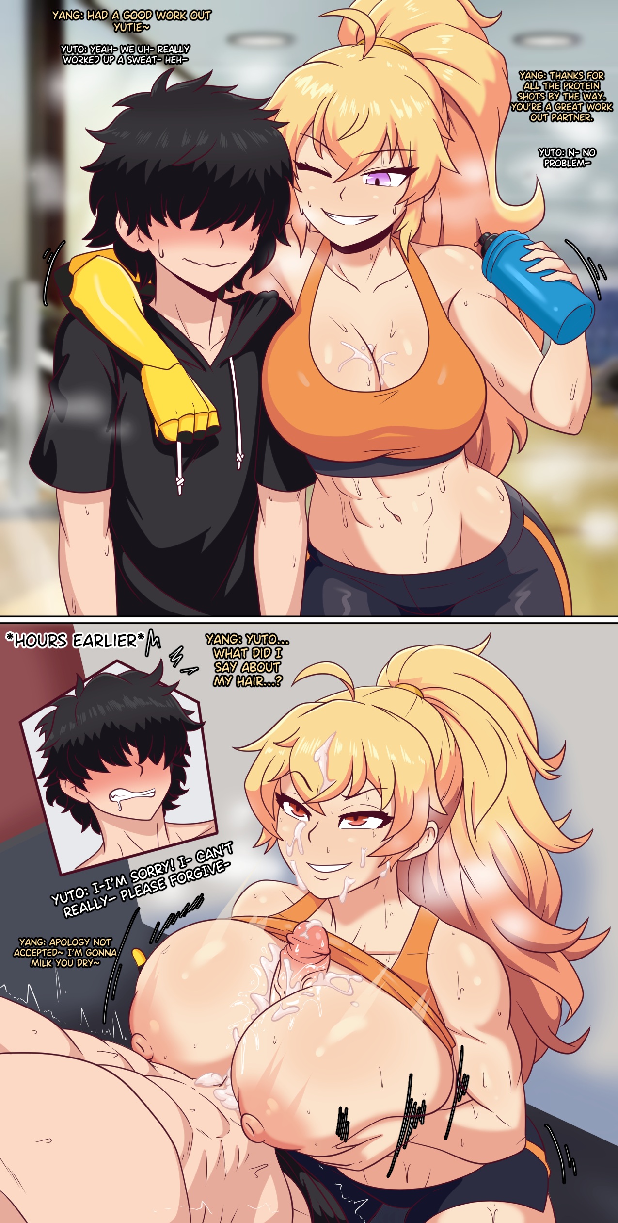 Yang Xiao Long RWBY Rule 34 – Titfuck Comic