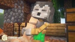 Alex & Steve Minecraft Rule 34 – Blowjob Animation