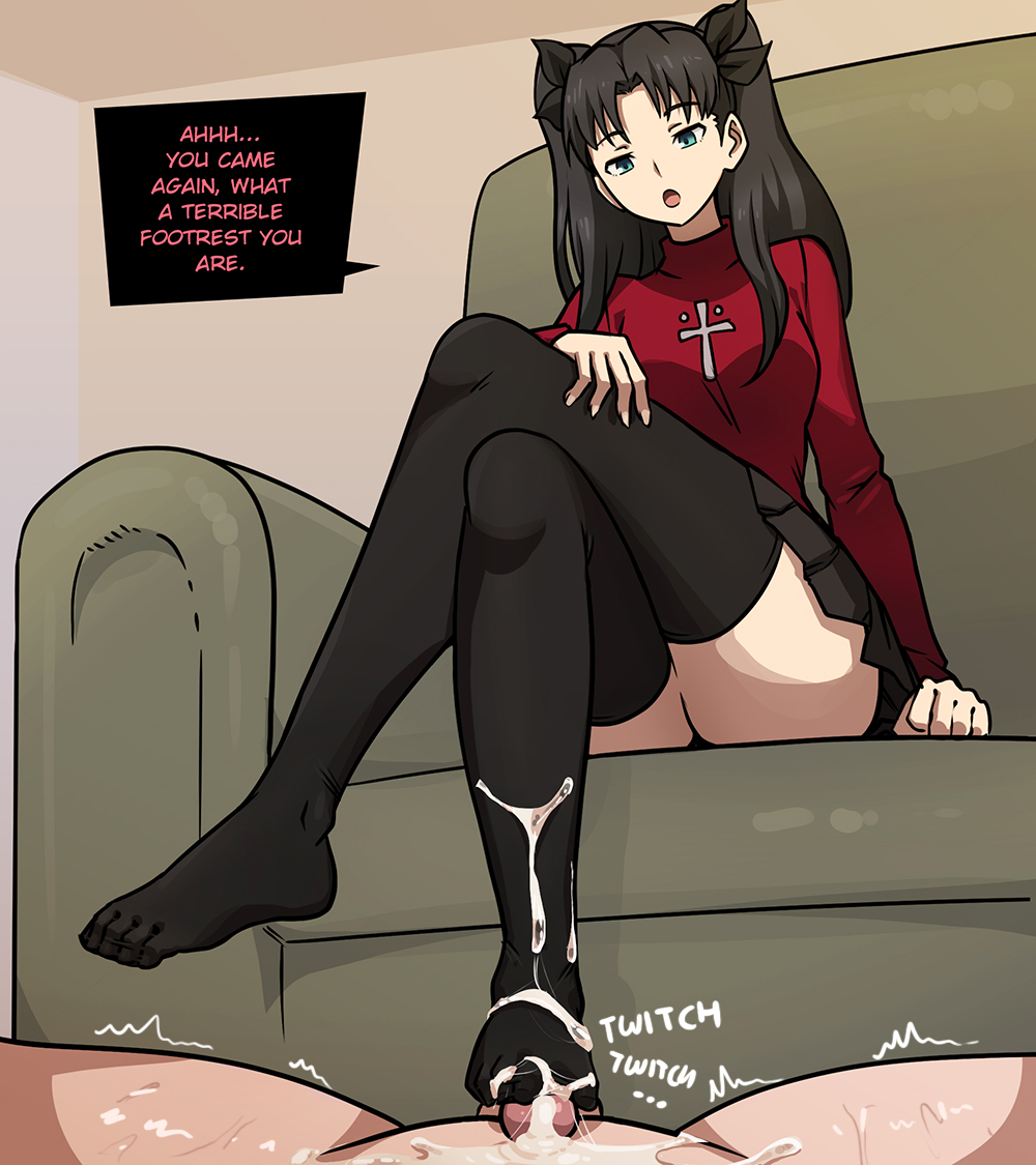 Tohsaka Rin (Fate/stay Night) Rule 34 – Black Hair