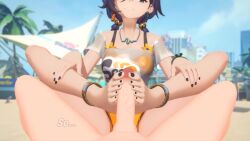 Belle (summer Skies) & Belle (Hoyoverse) Rule 34 Video