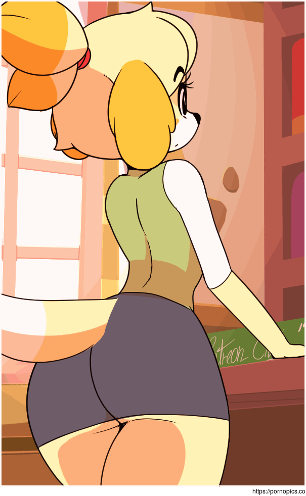 Isabelle & Shizue (Animal Crossing) Rule 34 GIF