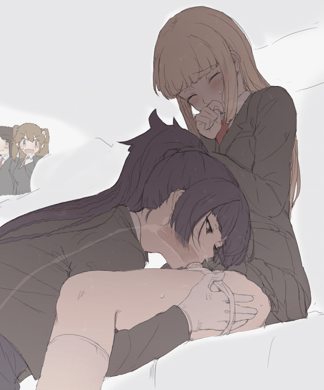 Chauffeur & Futa-sama (Original) Rule 34 GIF – Black Hair