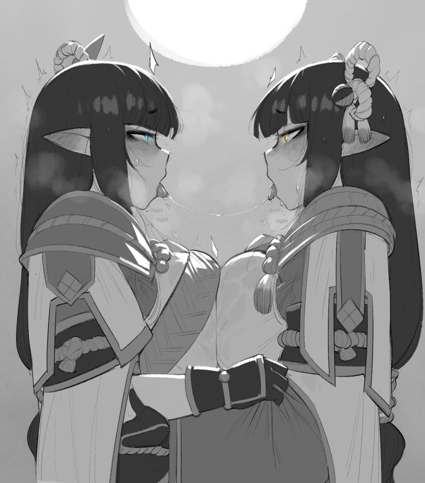 Hinoa & Minoto (Monster Hunter) Rule 34 – After Kiss
